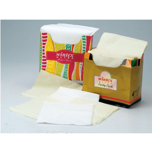 Wintex White Paper Napkin Soft, 30 x 30 cm, 100 Sheets